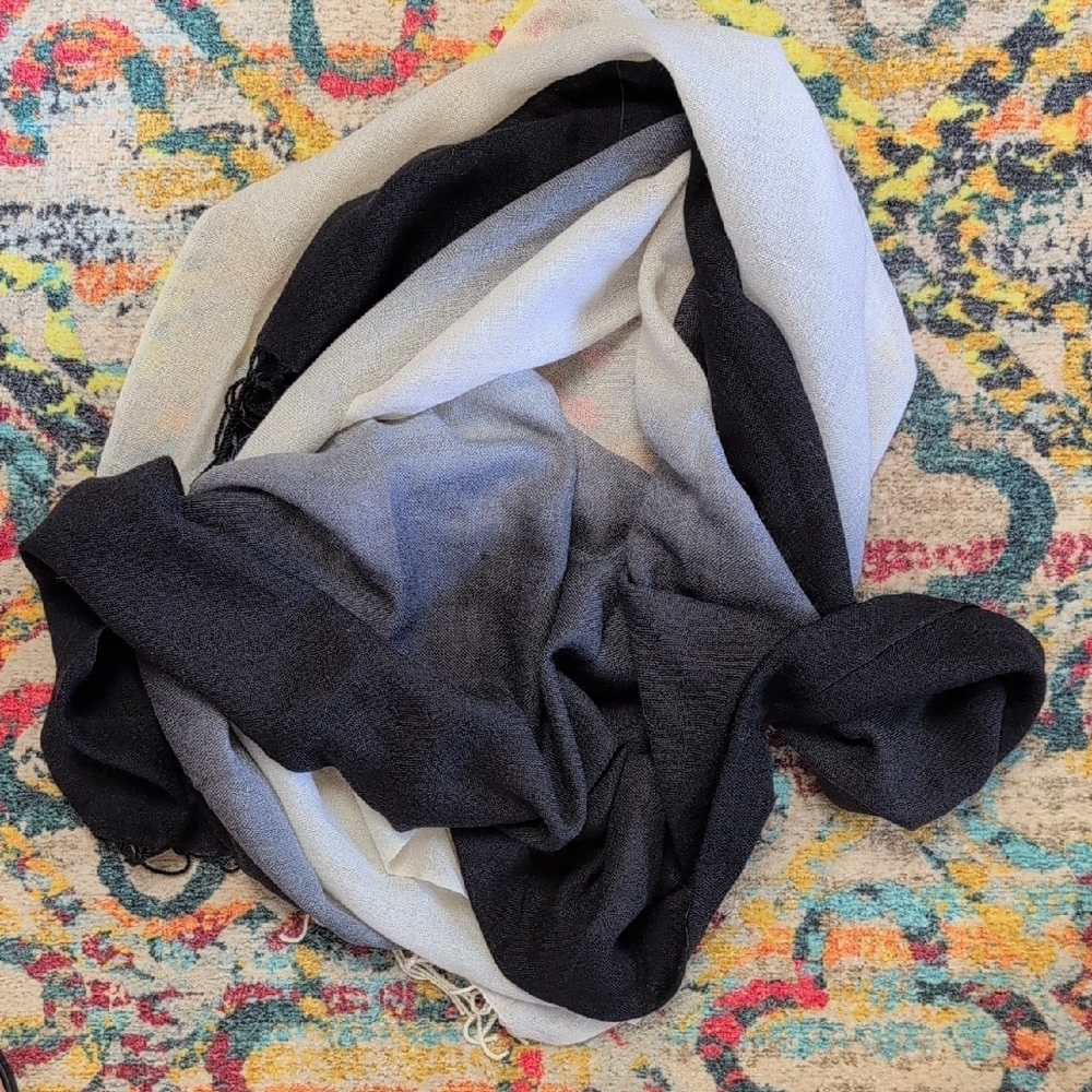 Coveri Collection Ombre Scarf Or Stole Cashmere And Wool